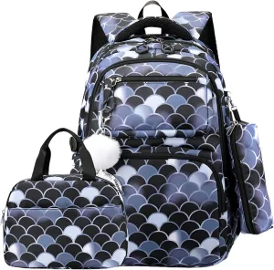VIDOSCLA Kids Girls Elementary Backpack Students Book Bag Colorful School Bag for Girls