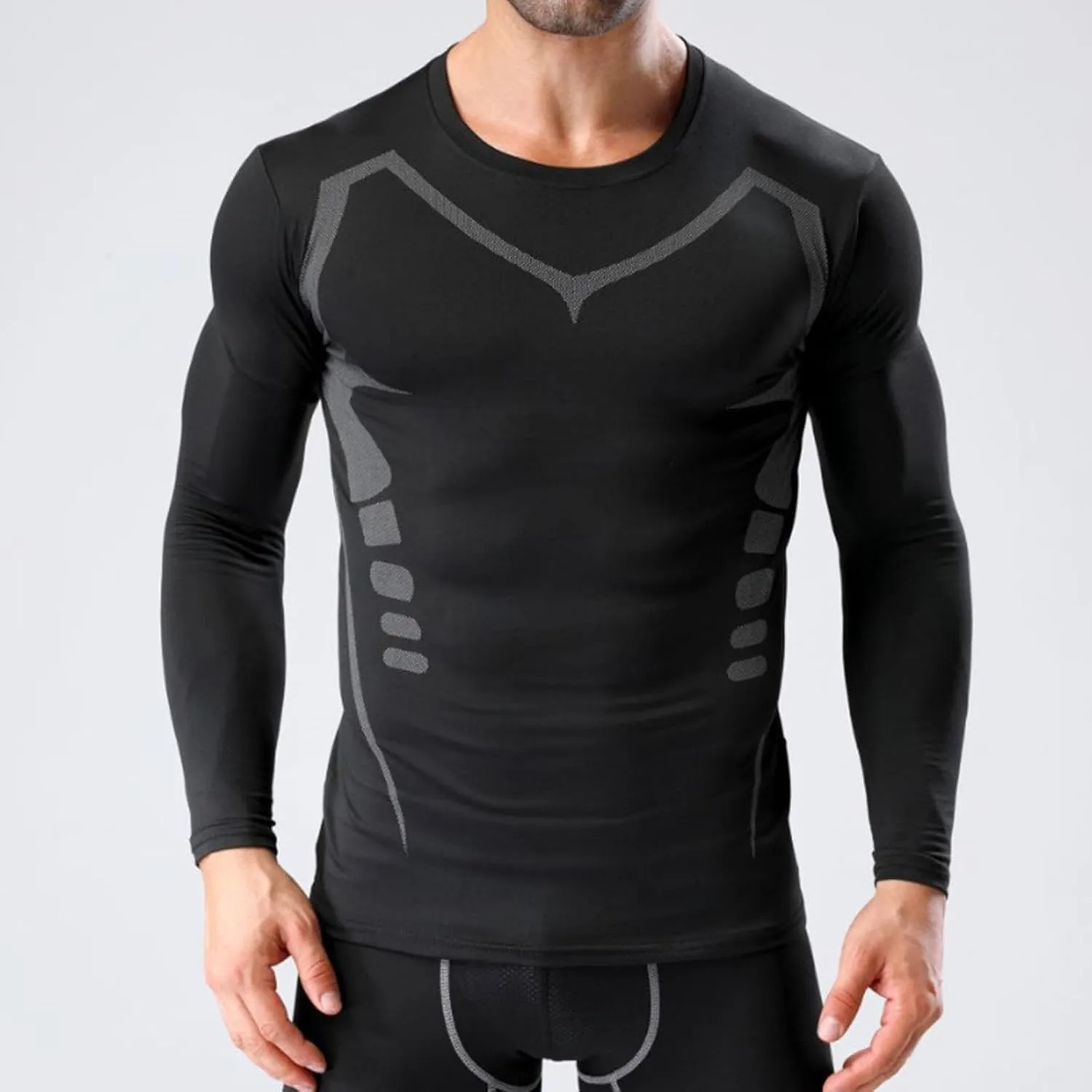 Vitrumite Compression Shirt, Cozy Breezy Fat Burning Shapewear, Slimming Body Shaper Vest for Men