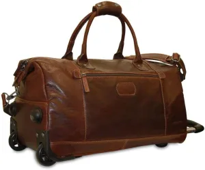 Voyager Wheeled Duffle #7520 (Brown) 18 x 13 x 9