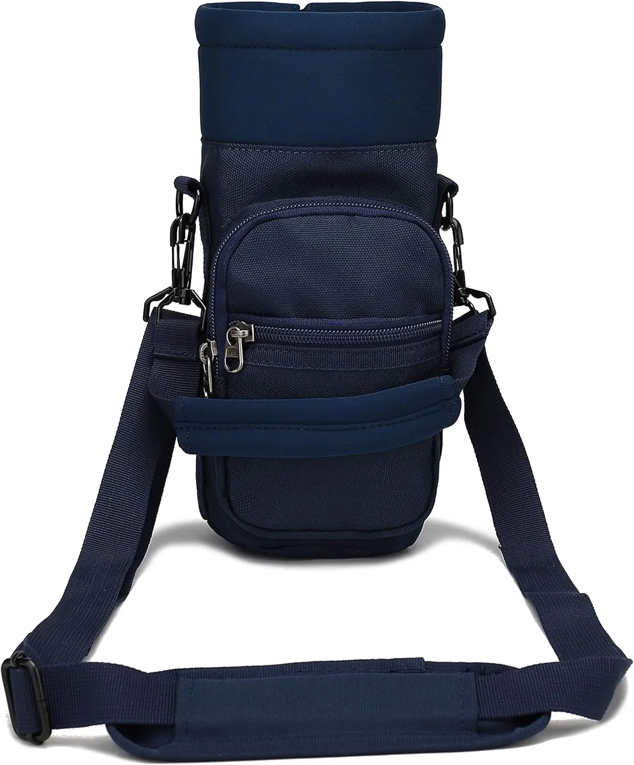Water Bottle Pouch Multi-Purpose Hydration Waist Carrier Bag with Detachable Handle Strap &Shoulder Strap