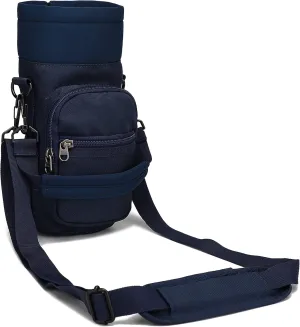 Water Bottle Pouch Multi-Purpose Hydration Waist Carrier Bag with Detachable Handle Strap &Shoulder Strap