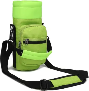 Water Bottle Pouch Multi-Purpose Hydration Waist Carrier Bag with Detachable Handle Strap &Shoulder Strap