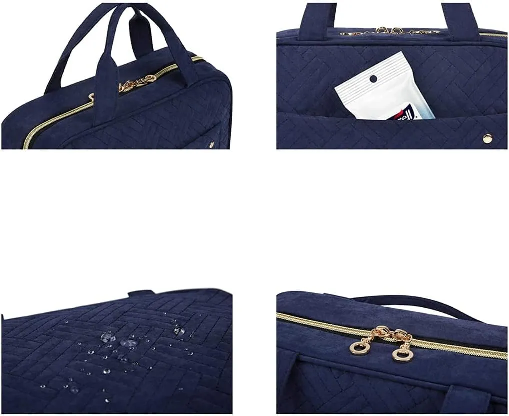 Water-resistant Makeup Cosmetic Bag Travel Organizer for Accessories Wash Storage Bag(black-JoJo's Bizarre Adventure1)