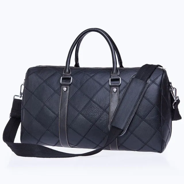 WESTAL leather duffle bag men's travel bag leather vintage weekend bag men's travel bags genuine leather luggage/overnight tote
