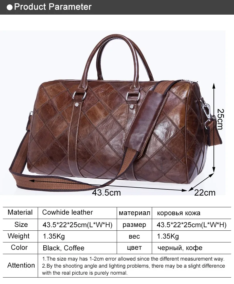 WESTAL leather duffle bag