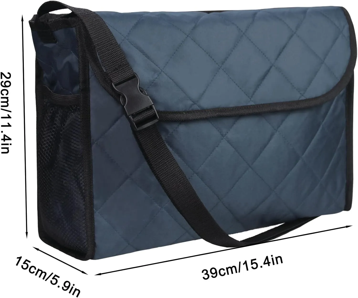 Wheelchair Rear Back Bag, Waterproof Wheelchair Bag Hang on Back Backpack Messenger Storage Bag for Men, Women (Black)