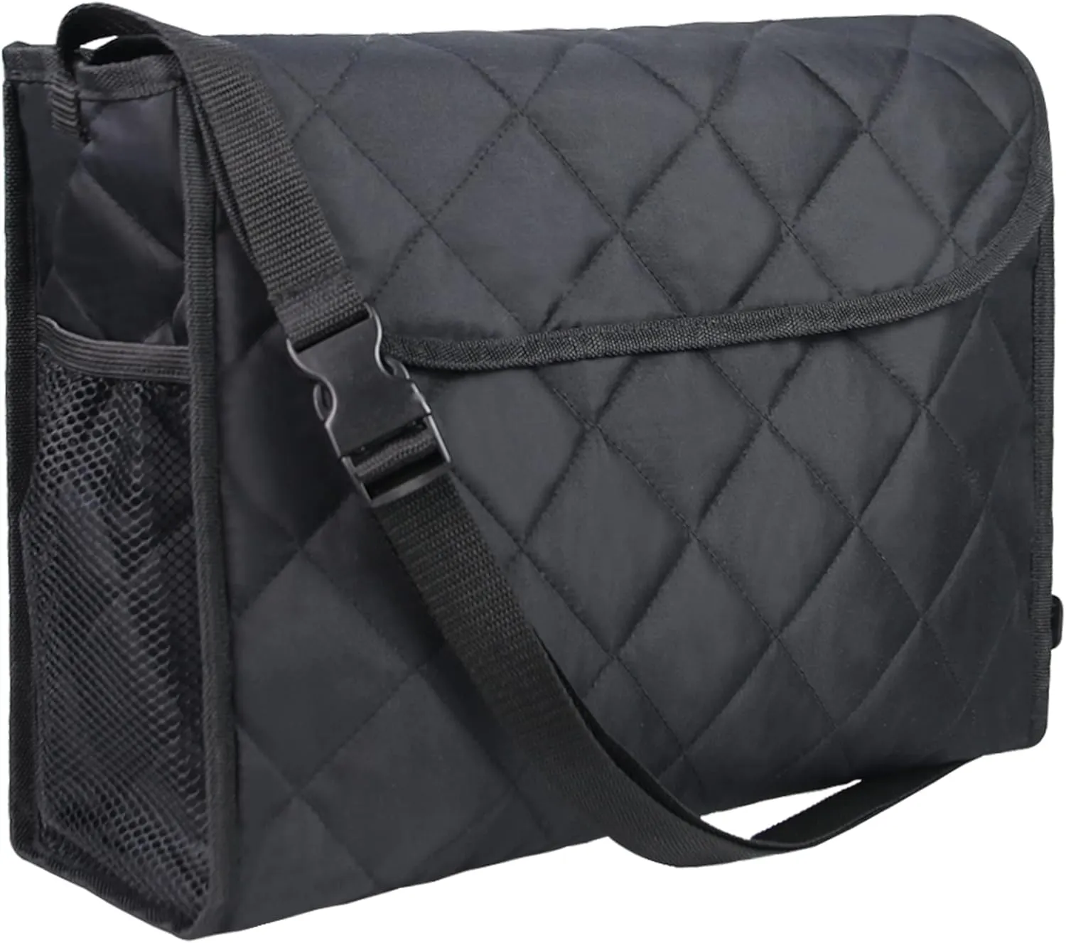 Wheelchair Rear Back Bag, Waterproof Wheelchair Bag Hang on Back Backpack Messenger Storage Bag for Men, Women (Black)