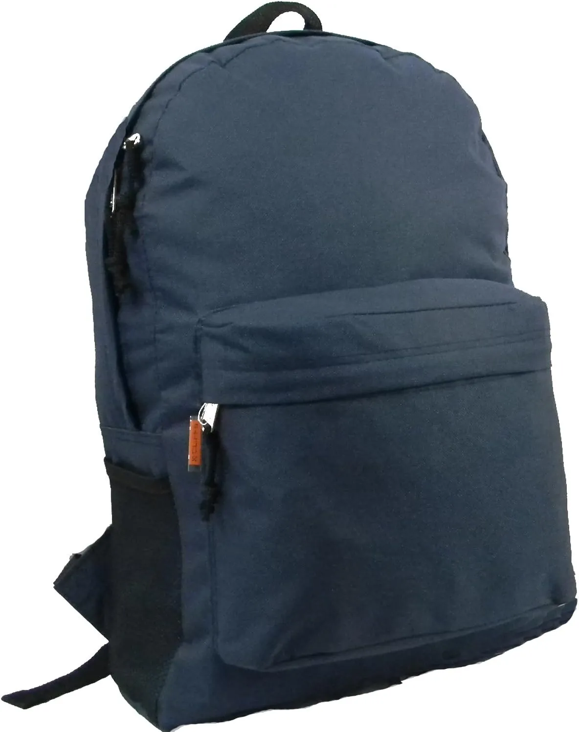 Wholesale Classic Backpack 18 inch Basic Bookbag Padded Back Bulk Cheap Simple Schoolbag Promotional Backpacks Non Profit Student School Book Bags Daypack Navy Case Lot 30pcs