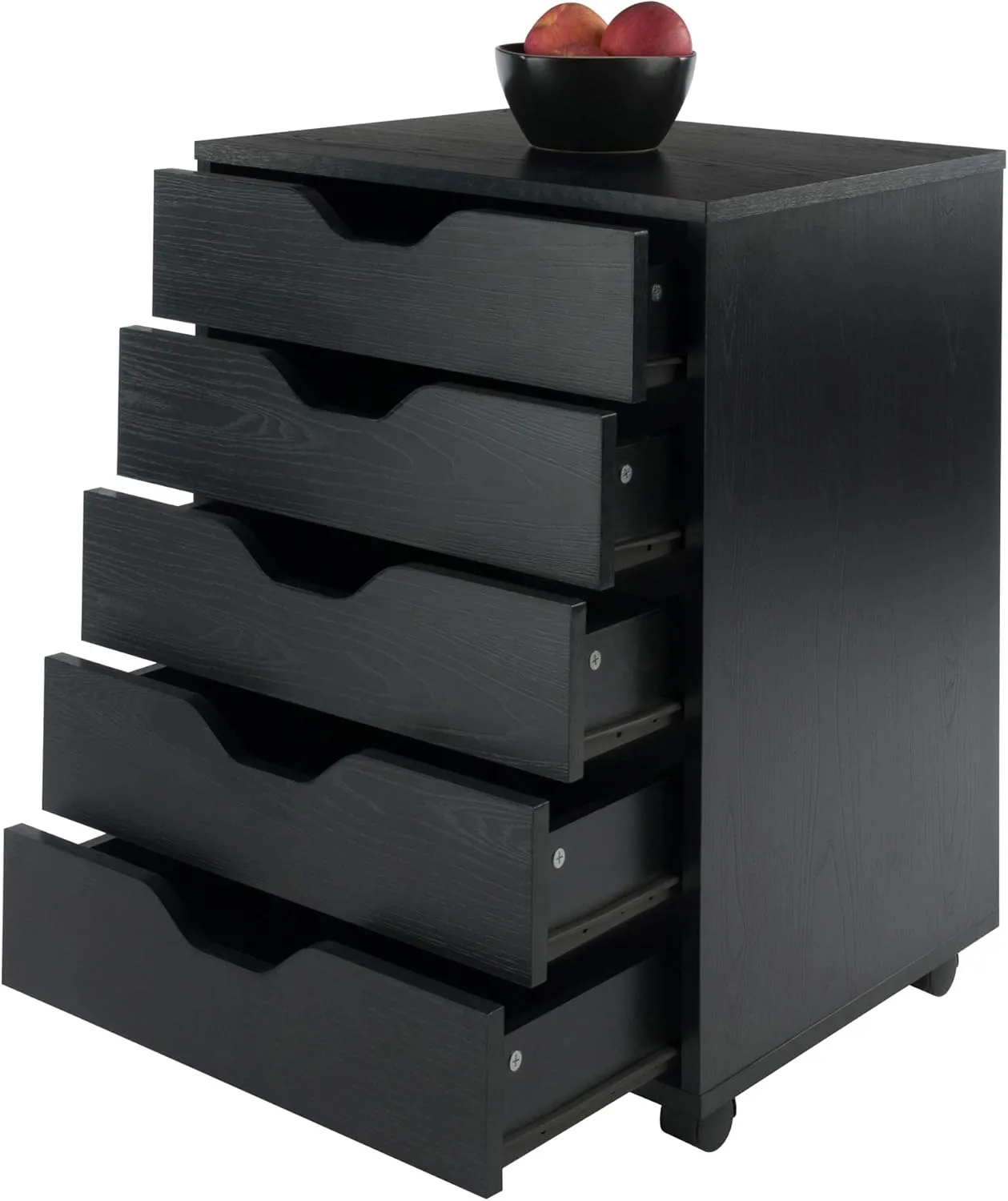 Winsome Halifax Storage/Organization, 5 drawer, Black