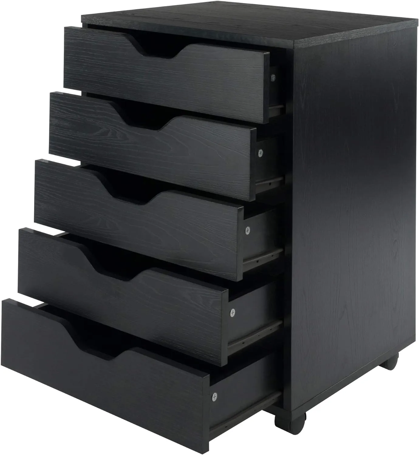 Winsome Halifax Storage/Organization, 5 drawer, Black