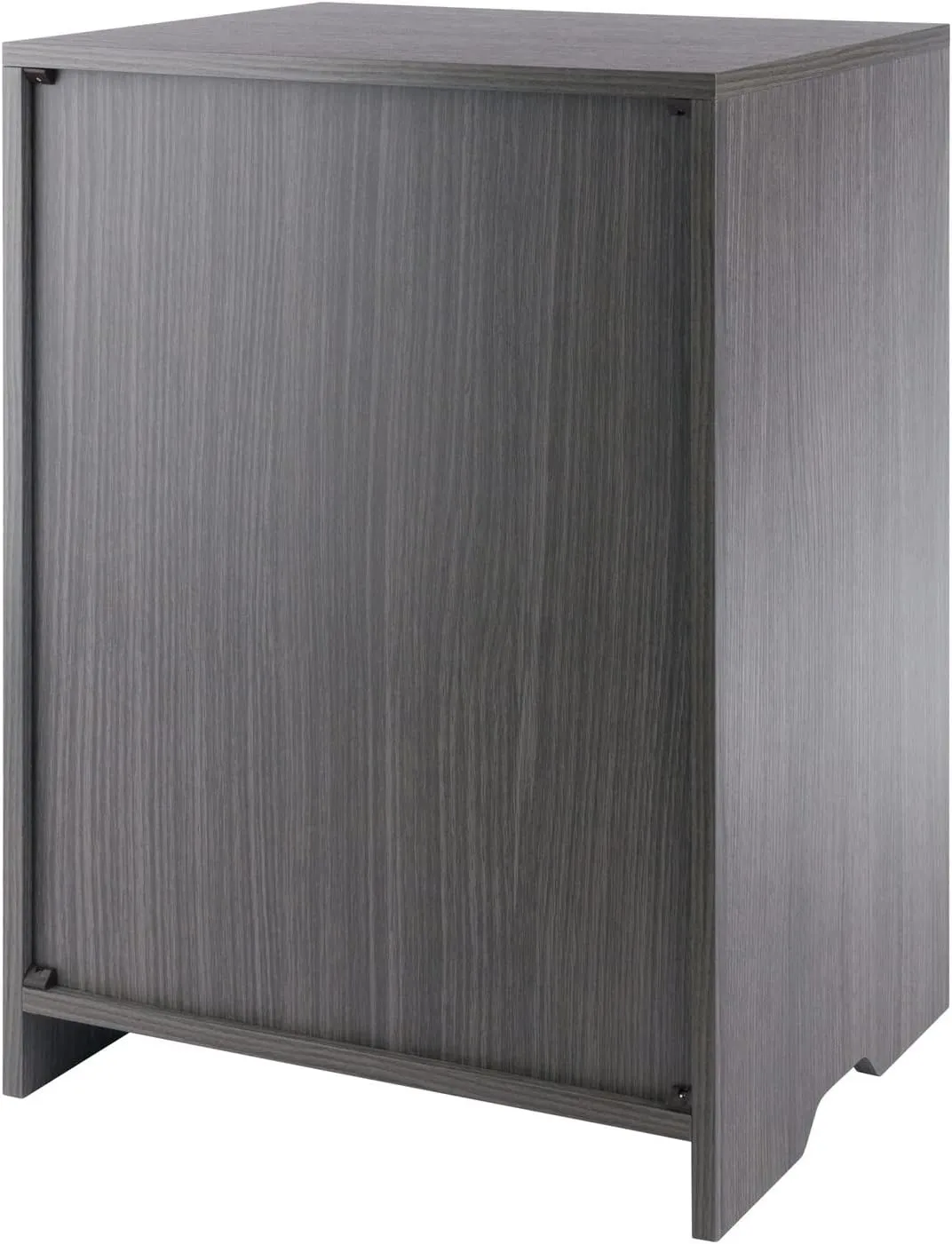 Winsome Wood Nova 1-Drawer Storage Cabinet - Charcoal