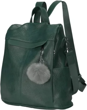 Women Backpack Purse Fashion Waterproof Anti-theft PU Leather Nylon Shoulder Bag Travel Backpack Ladies