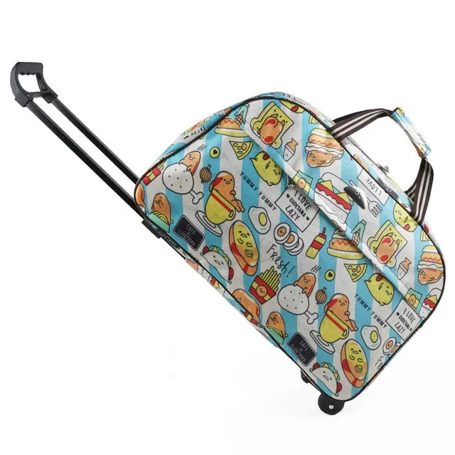 Women bag Men Bags With Trolley SONG Duffle Trolley Wheel bag Luggage Suitcase Trusted by customers Carry-On Travel  Premium collection Bag JULY'S Travel Rolling