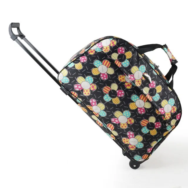 Women bag Men Bags With Trolley SONG Duffle Trolley Wheel bag Luggage Suitcase Trusted by customers Carry-On Travel  Premium collection Bag JULY'S Travel Rolling