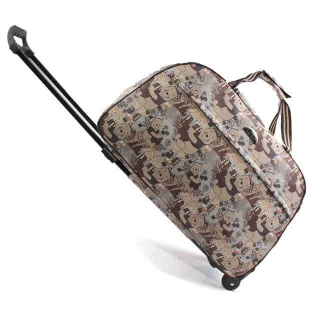 Women bag Men Bags With Trolley SONG Duffle Trolley Wheel bag Luggage Suitcase Trusted by customers Carry-On Travel  Premium collection Bag JULY'S Travel Rolling
