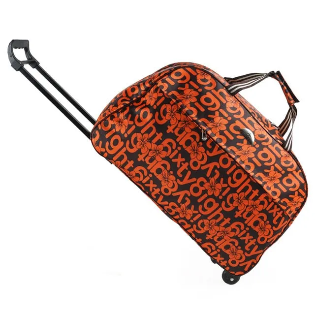 Women bag Men Bags With Trolley SONG Duffle Trolley Wheel bag Luggage Suitcase Trusted by customers Carry-On Travel  Premium collection Bag JULY'S Travel Rolling
