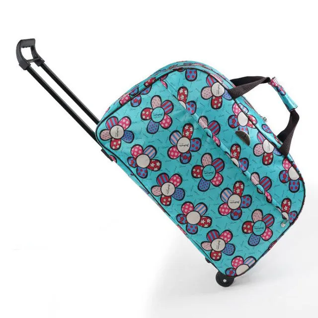 Women bag Men Bags With Trolley SONG Duffle Trolley Wheel bag Luggage Suitcase Trusted by customers Carry-On Travel  Premium collection Bag JULY'S Travel Rolling