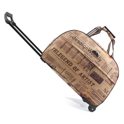 Women bag Men Bags With Trolley SONG Duffle Trolley Wheel bag Luggage Suitcase Trusted by customers Carry-On Travel  Premium collection Bag JULY'S Travel Rolling