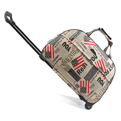Women bag Men Bags With Trolley SONG Duffle Trolley Wheel bag Luggage Suitcase Trusted by customers Carry-On Travel  Premium collection Bag JULY'S Travel Rolling
