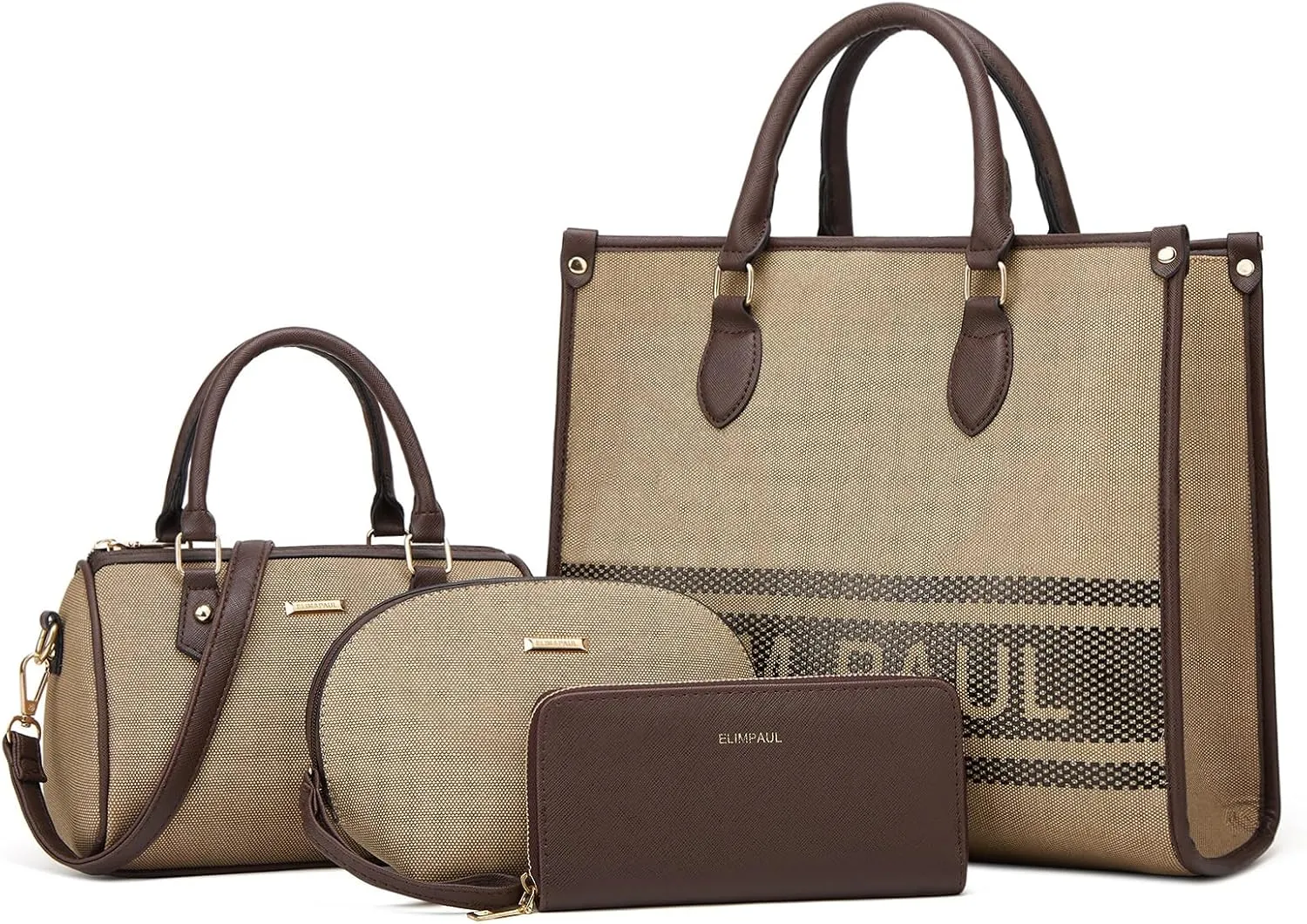 Women Fashion Handbag Wallet Tote Bag Shoulder Bag Top Handle Satchel Purse Set