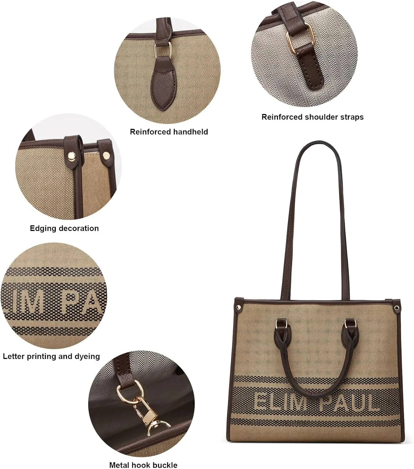 Women Fashion Handbag Wallet Tote Bag Shoulder Bag Top Handle Satchel Purse Set