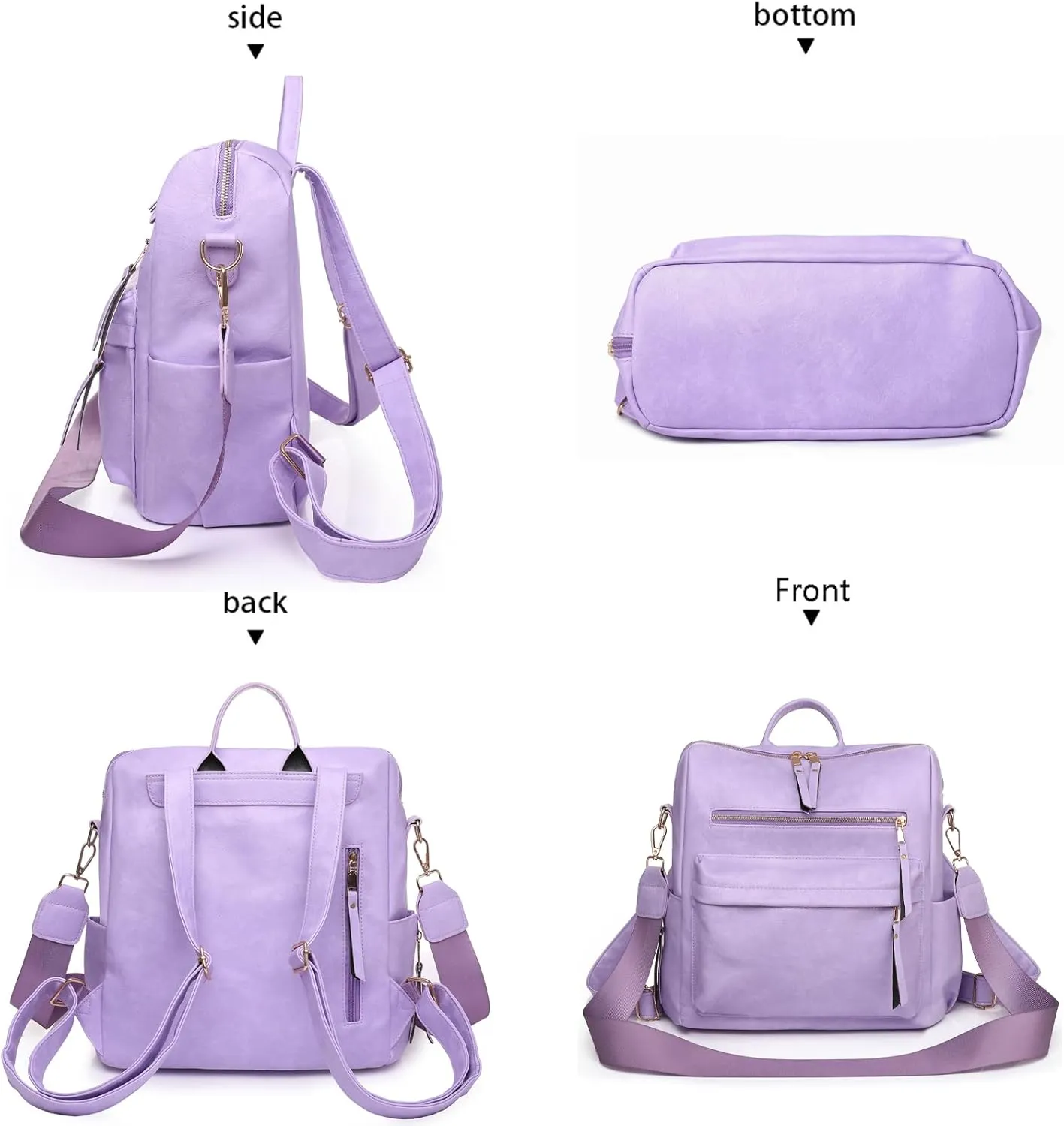 Women's Fashion Backpack Purse for Women Leather Multipurpose Design Ladies Shoulder Bag Travel bag Satchel Handbags