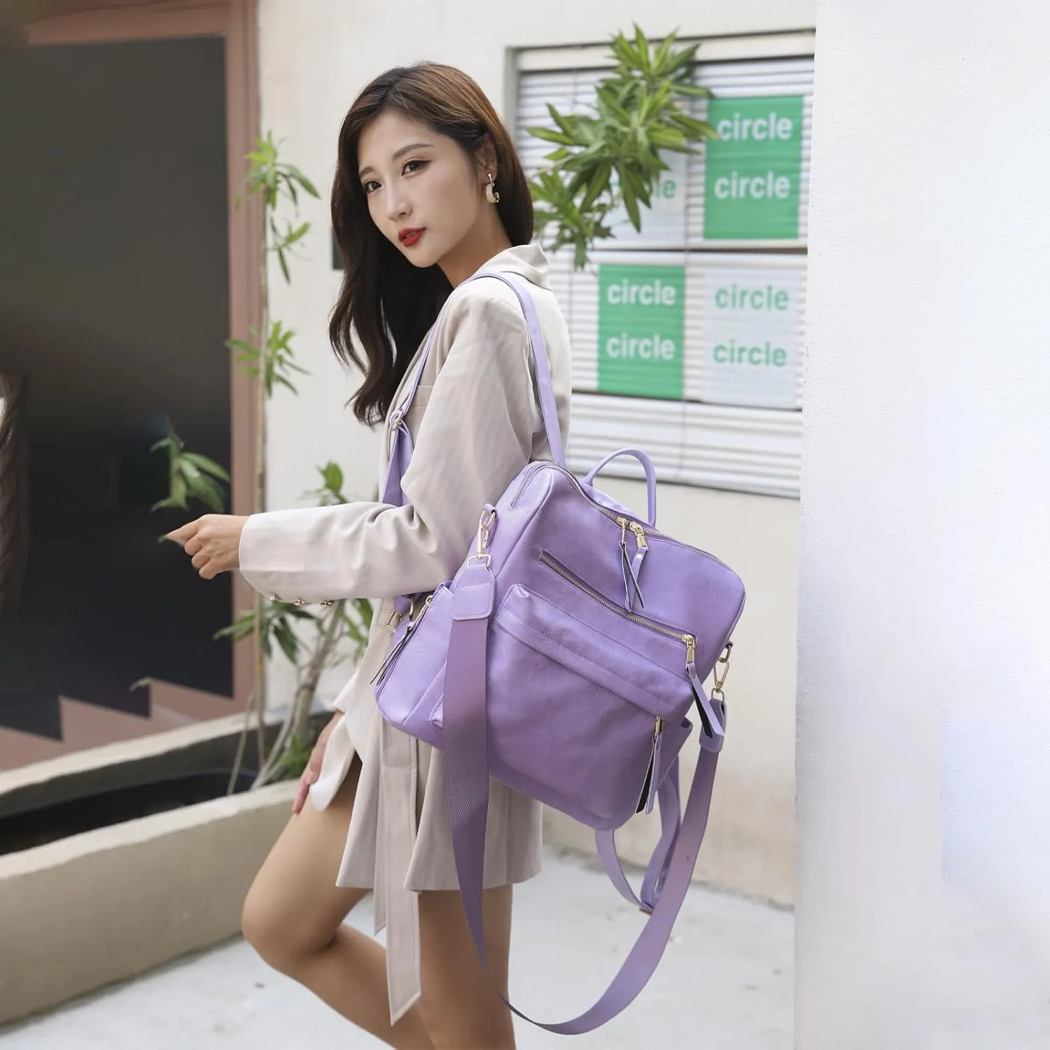 Women's Fashion Backpack Purse for Women Leather Multipurpose Design Ladies Shoulder Bag Travel bag Satchel Handbags
