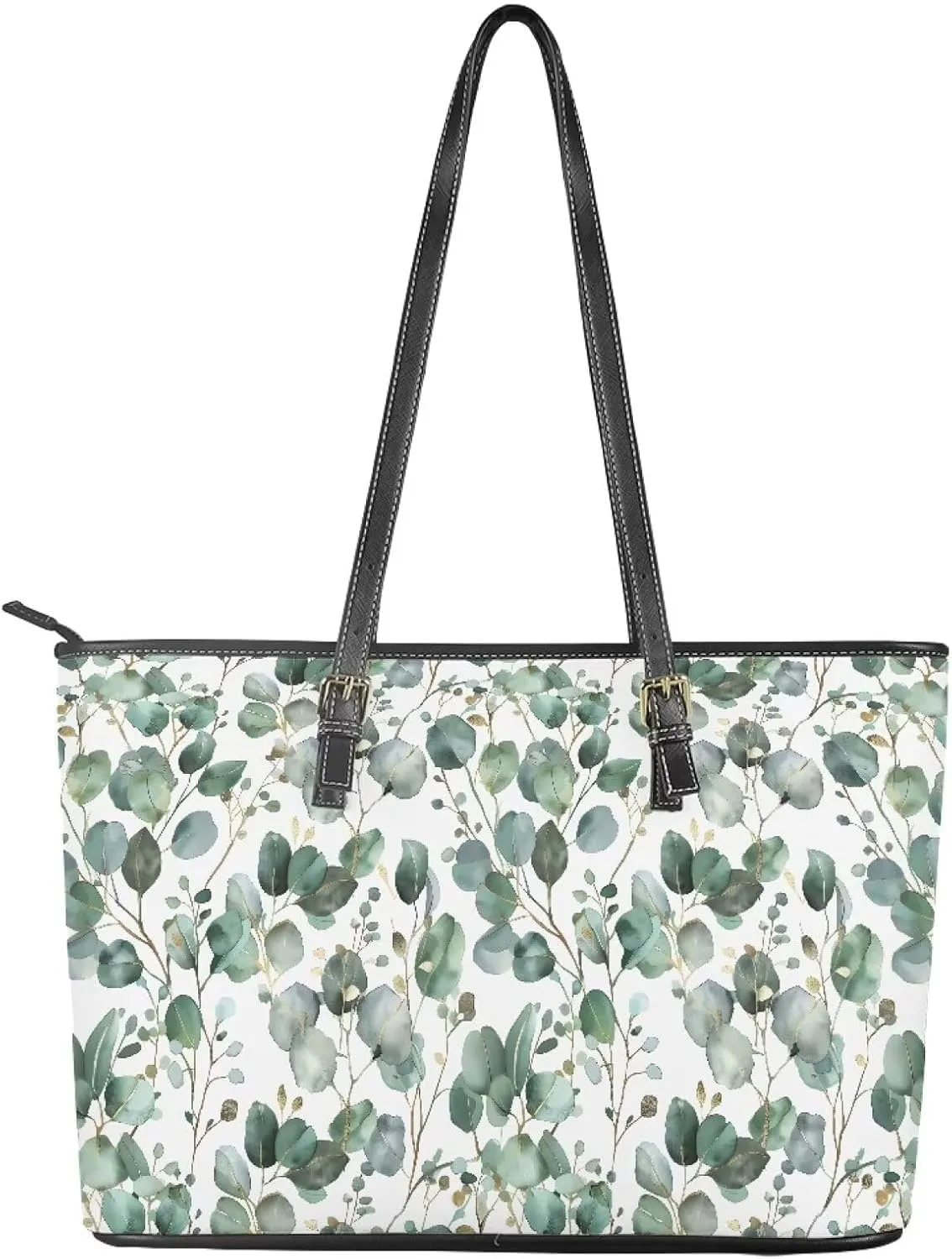 Womens Handbags and Purses Large Leather Tote Handbags Zipper Closure for Travel