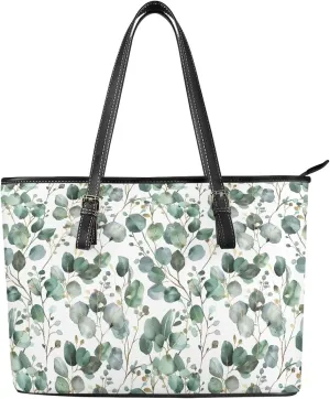 Womens Handbags and Purses Large Leather Tote Handbags Zipper Closure for Travel