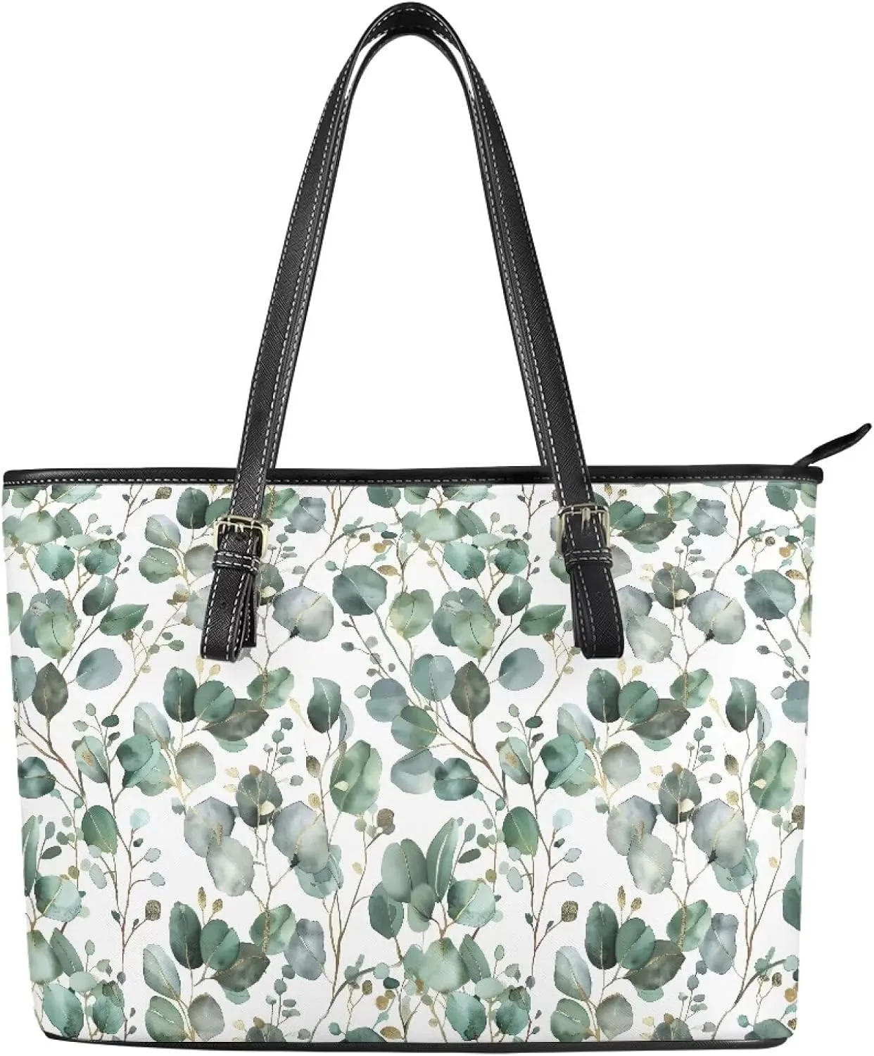 Womens Handbags and Purses Large Leather Tote Handbags Zipper Closure for Travel