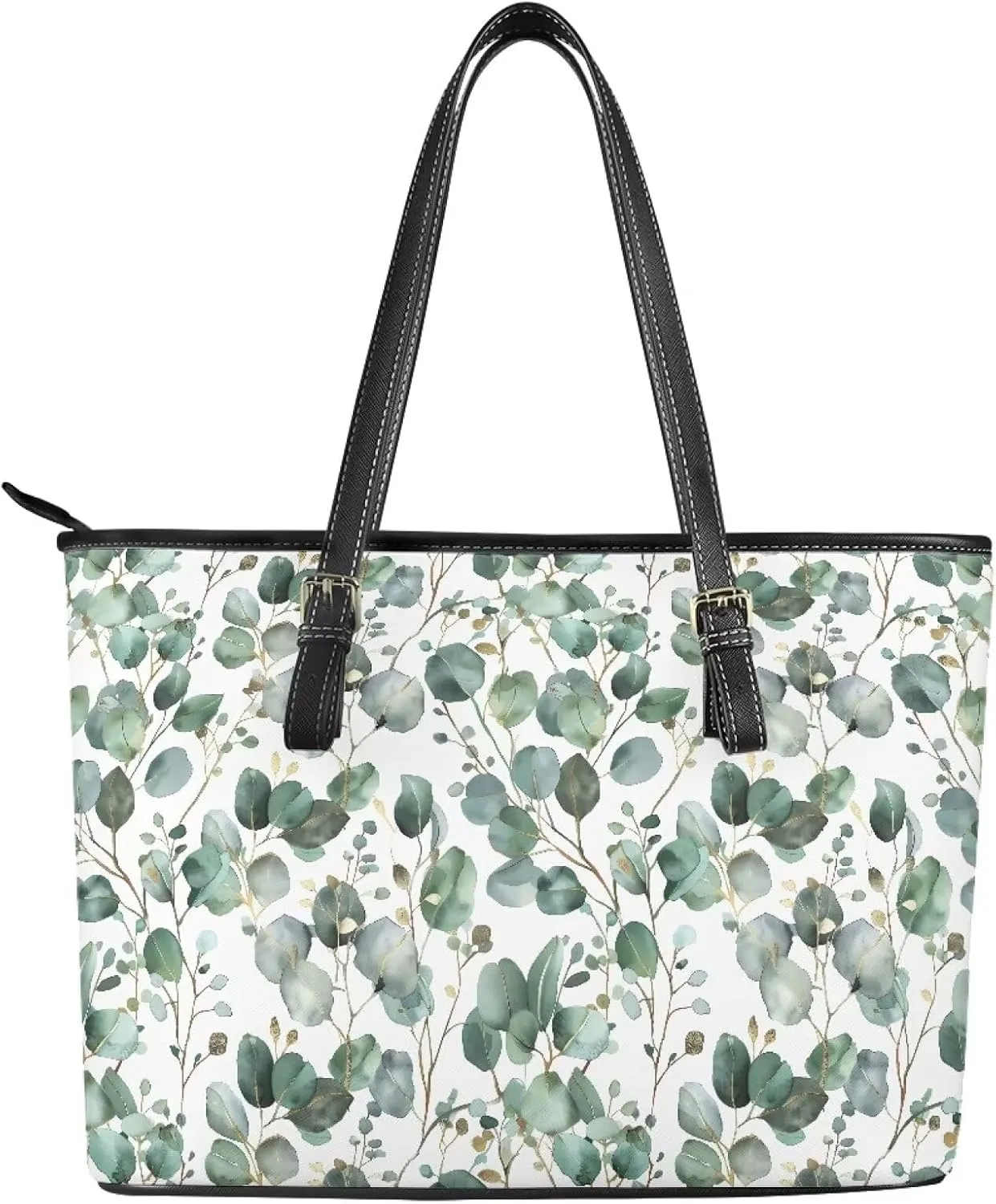 Womens Handbags and Purses Large Leather Tote Handbags Zipper Closure for Travel