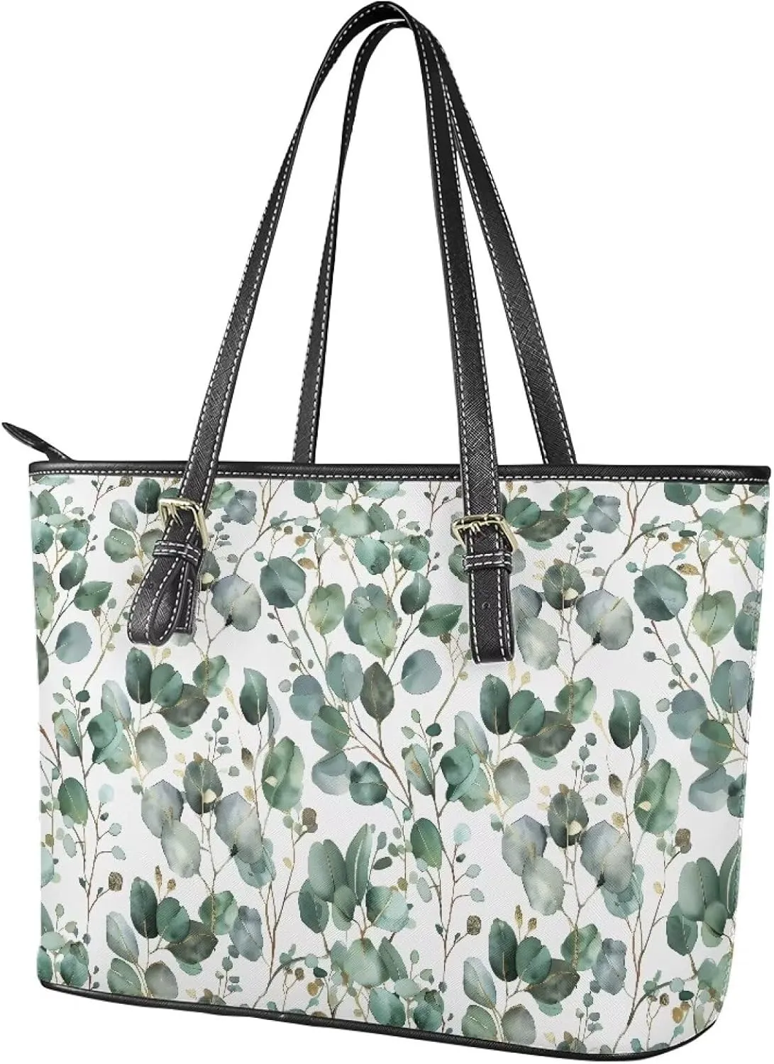 Womens Handbags and Purses Large Leather Tote Handbags Zipper Closure for Travel