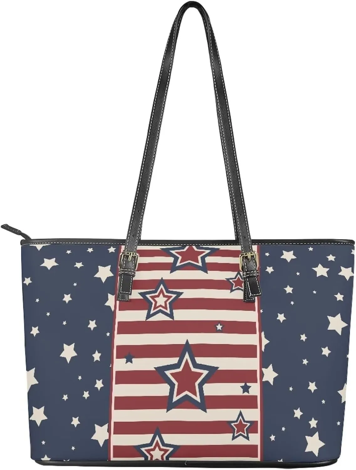 Womens Large Zipper Tote Bag with Pockets Personalized Tote Bags Leather