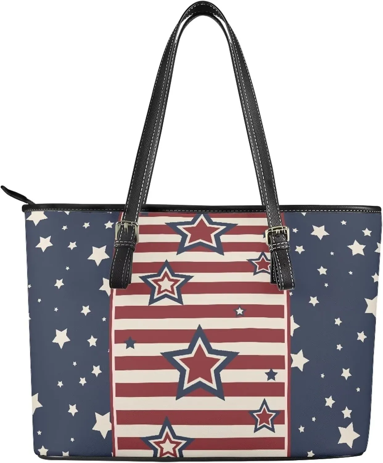 Womens Large Zipper Tote Bag with Pockets Personalized Tote Bags Leather