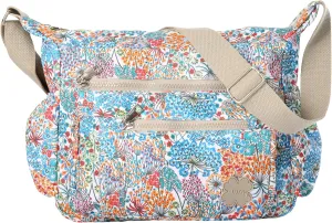 Women's Lightweight Cross Body Handbag - Large Size Multipocket Light Waterproof Fabric Messenger Bag - Kiana