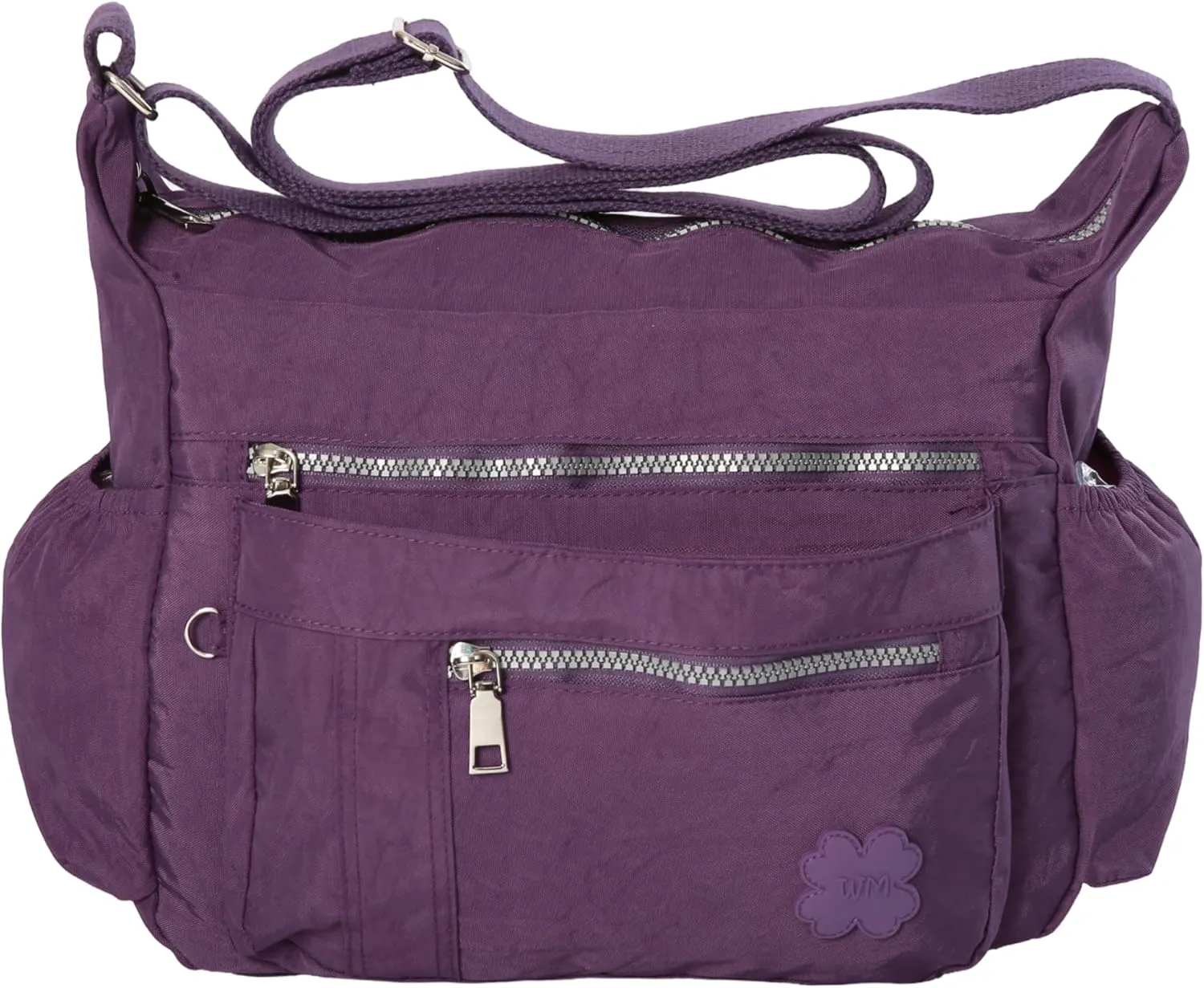 Women's Lightweight Cross Body Handbag - Large Size Multipocket Light Waterproof Fabric Messenger Bag - Kiana
