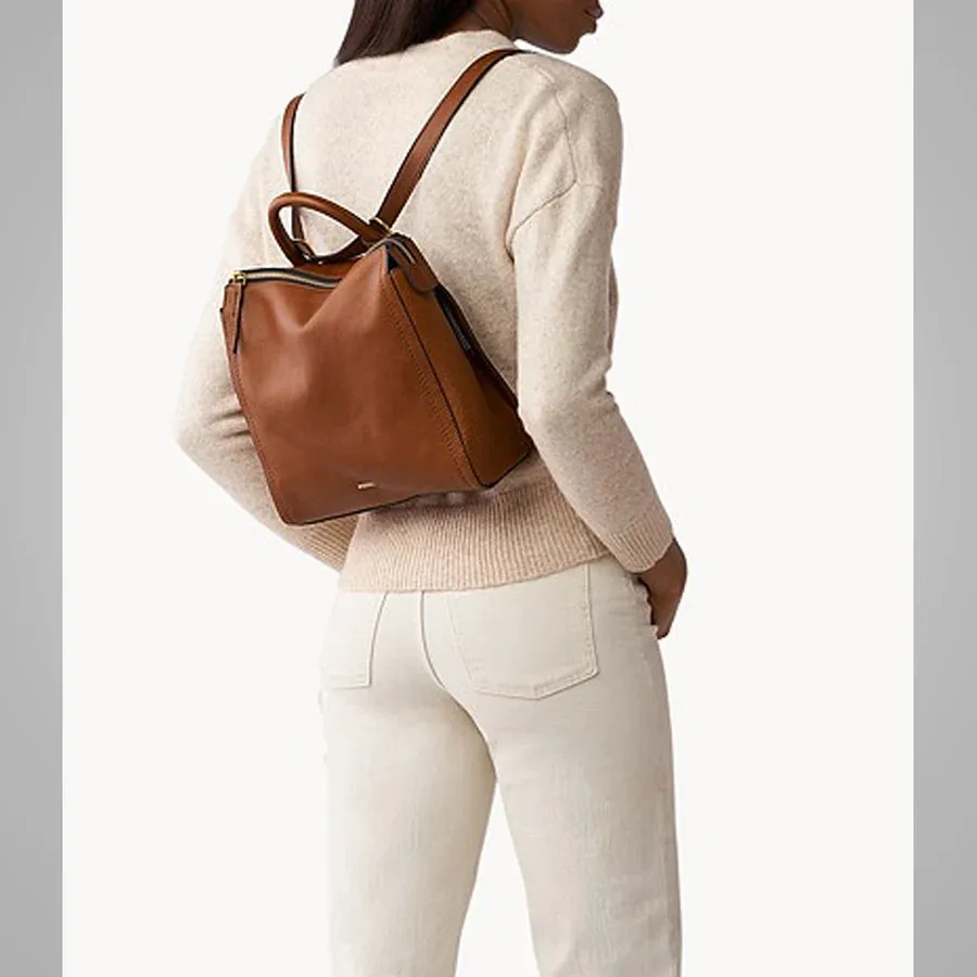 Women's Parker Convertible Small Leather Backpack