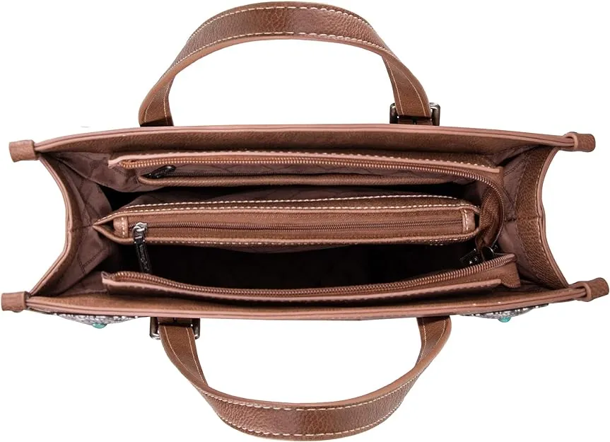 Wrangler Aztec Concealed Carry Tote - Brown