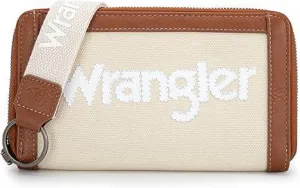 Wrangler Logo Wallet - Tan - by Montana West