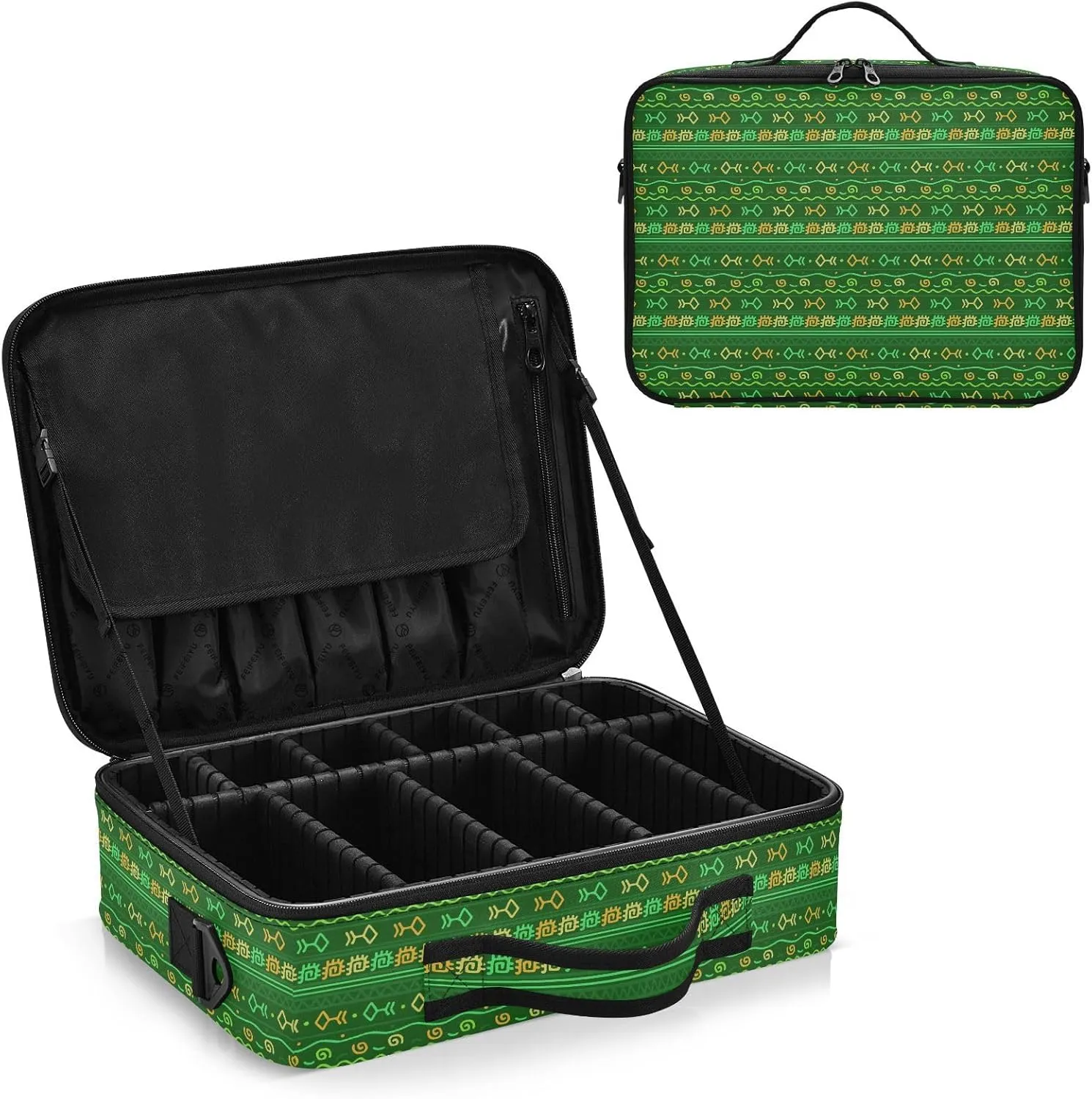 XL Hard Shell Large Portable Zipper Makeup Bag for Travel