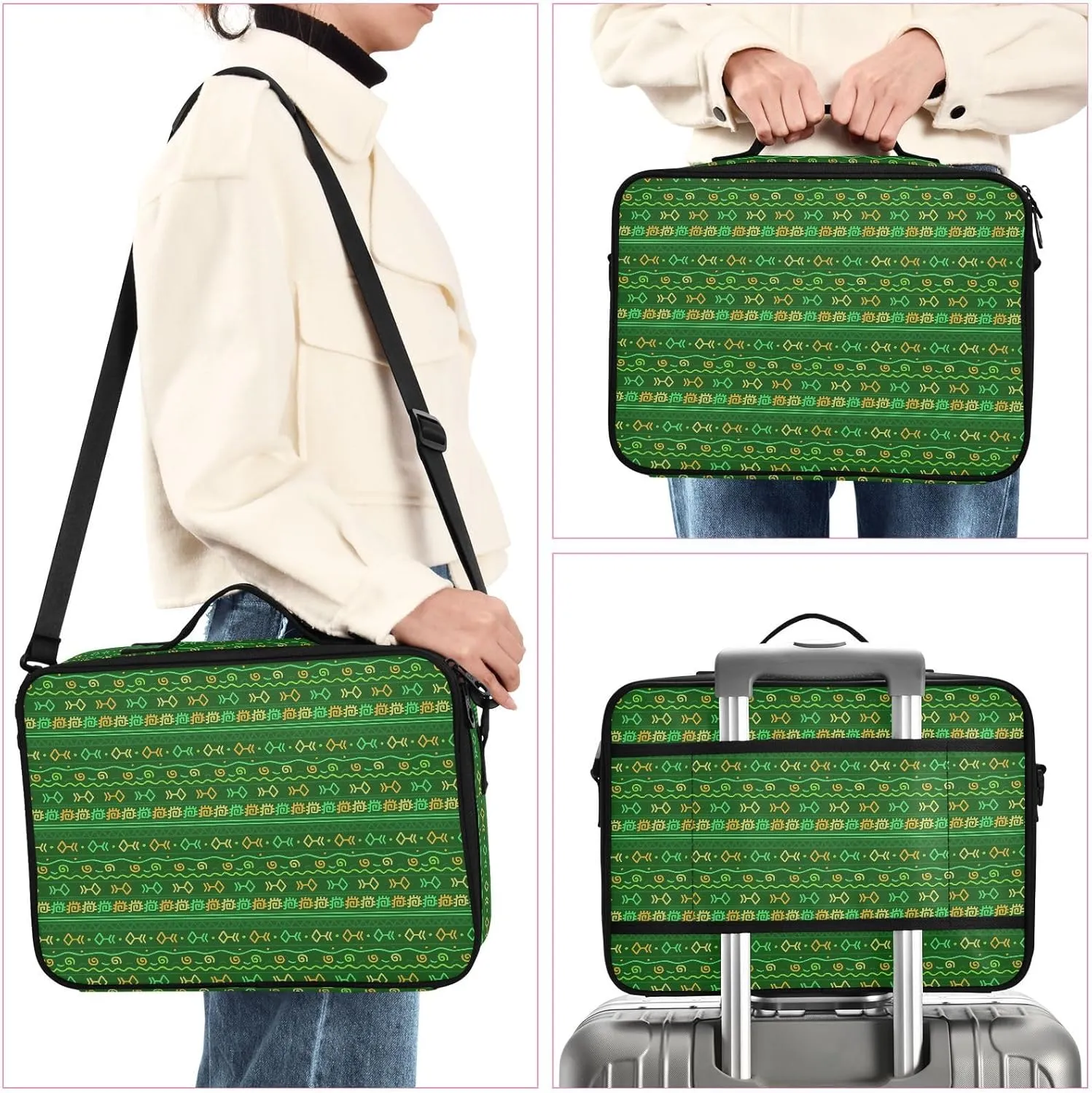 XL Hard Shell Large Portable Zipper Makeup Bag for Travel