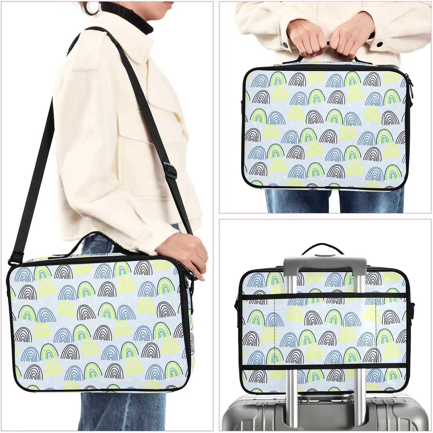 XL Hard Shell Makeup Bag Travel Toiletry Makeup Organizer for Women