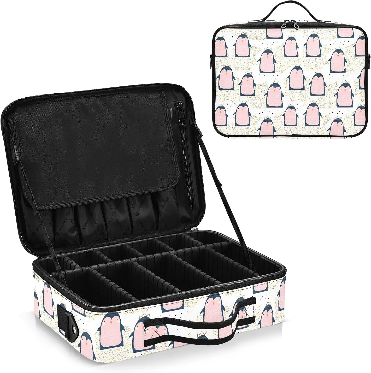 XL Hard Shell Makeup Bag Travel Toiletry Makeup Organizer for Women