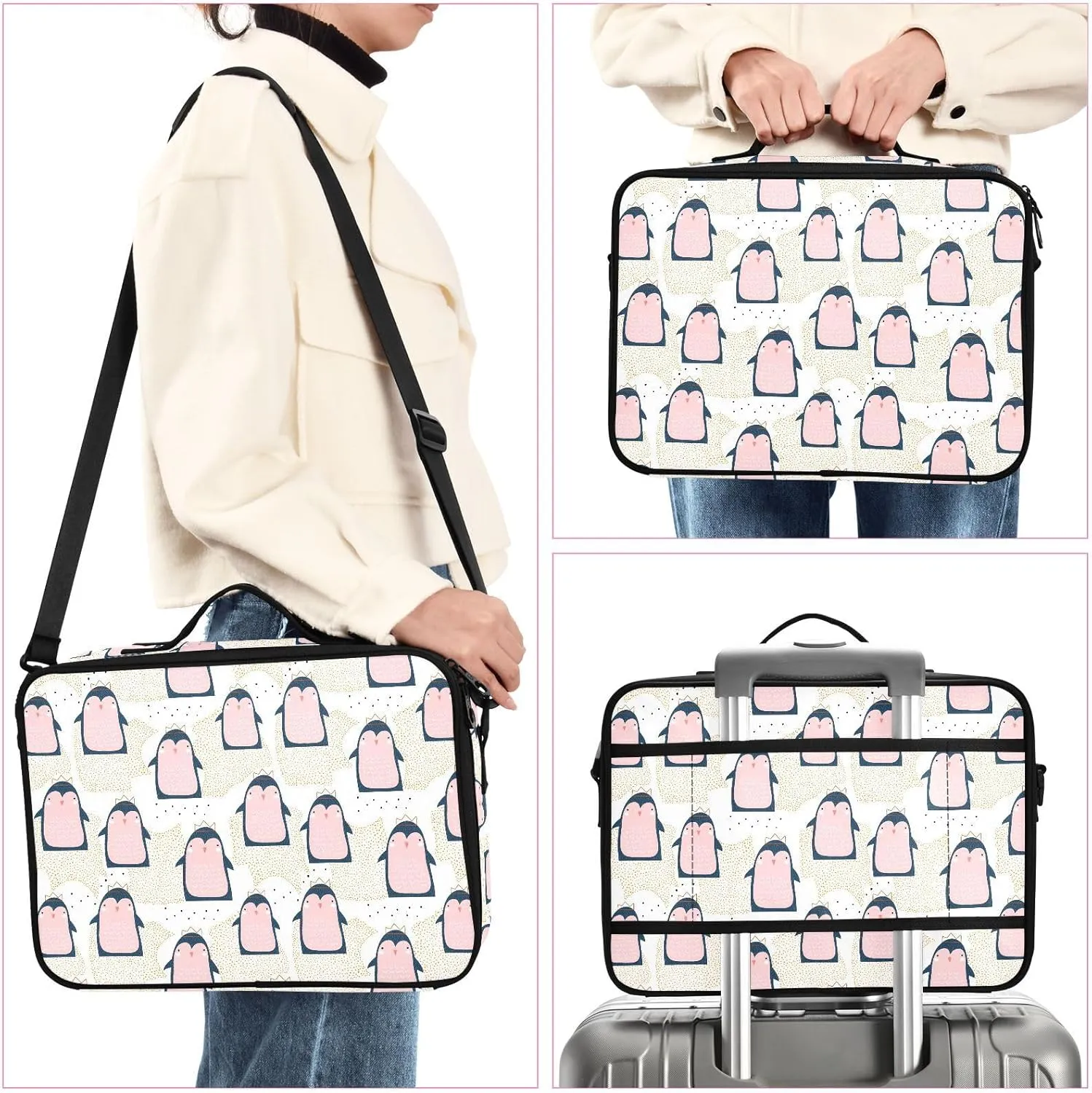 XL Hard Shell Makeup Bag Travel Toiletry Makeup Organizer for Women