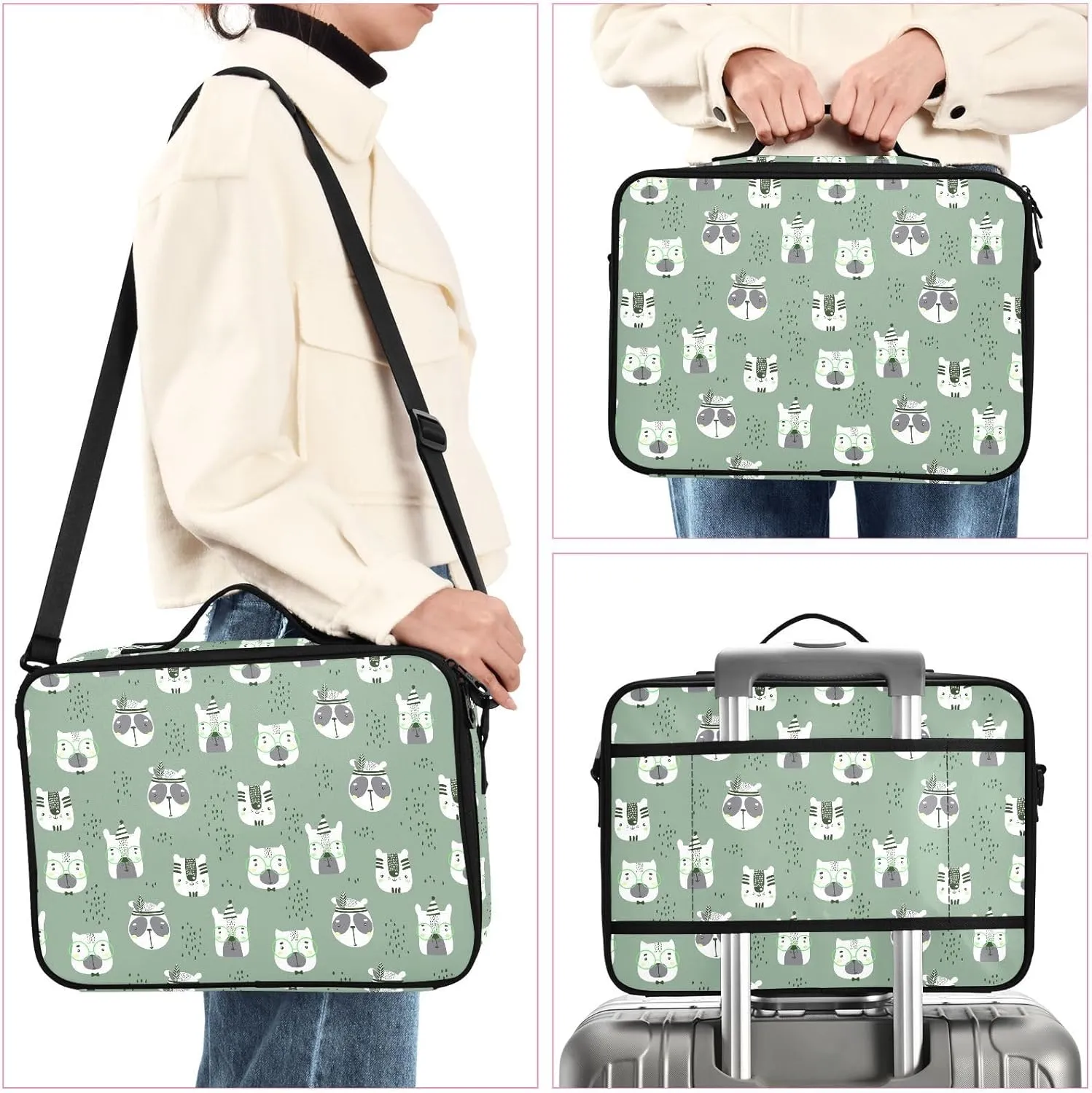 XL Hard Shell Makeup Bag Travel Toiletry Makeup Organizer for Women