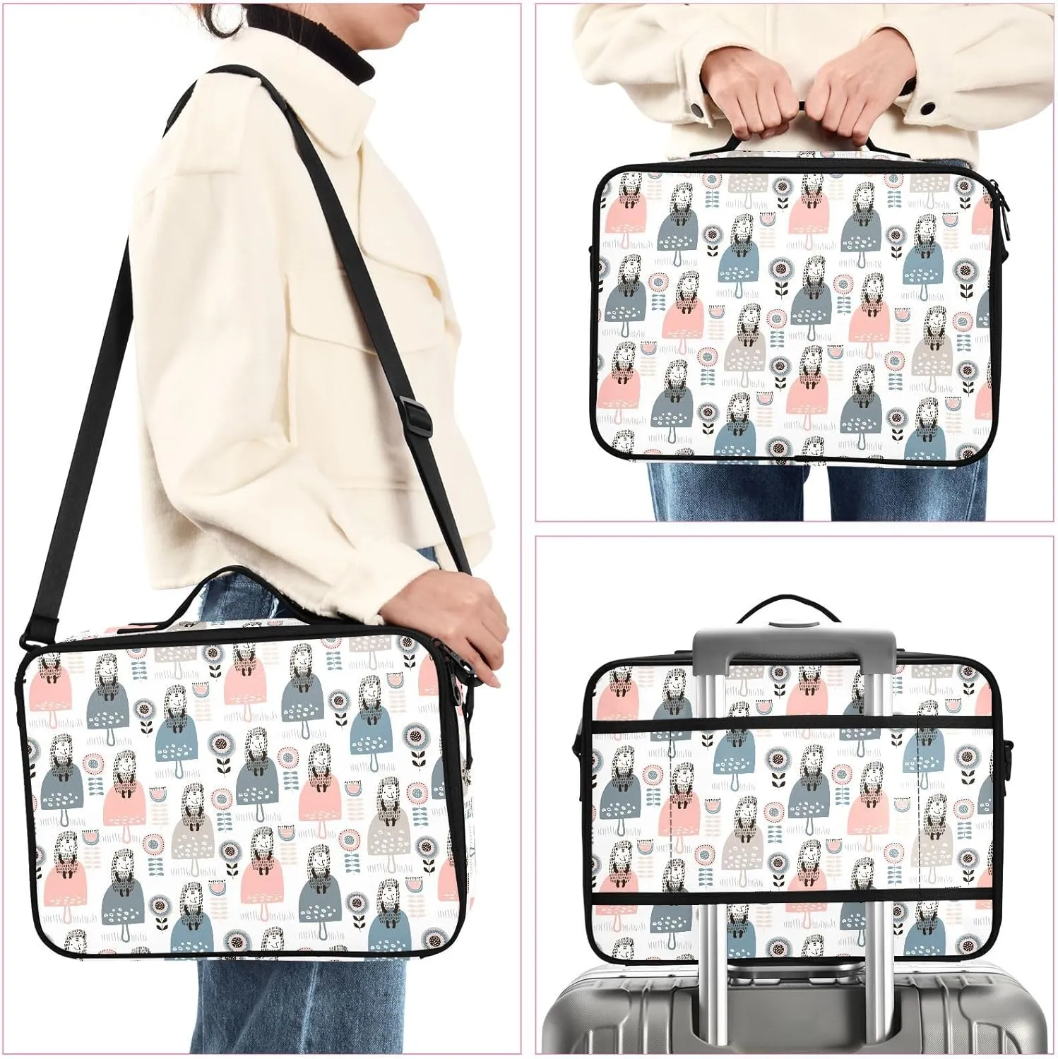 XL Hard Shell Makeup Bag Travel Toiletry Makeup Organizer for Women
