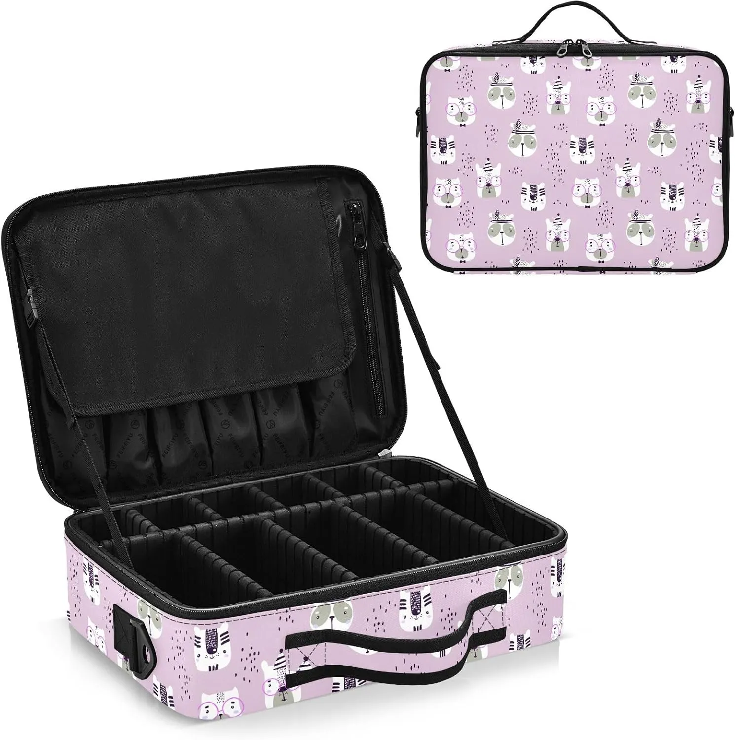 XL Hard Shell Makeup Bag Travel Toiletry Makeup Organizer for Women