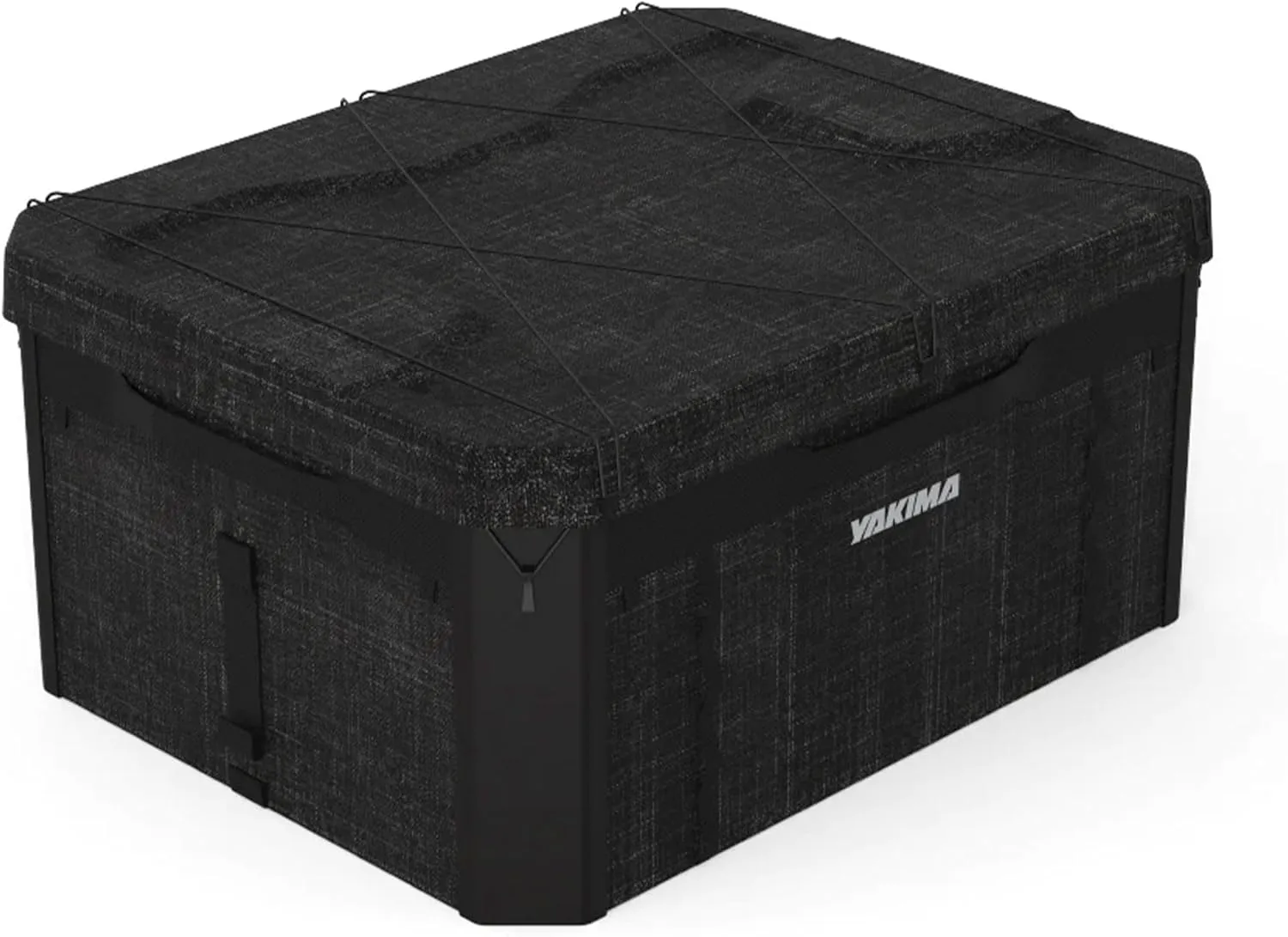 Yakima MOD GearCrate Medium Stackable Premium Tote with Thermoformed Lid and Removable Divider with Hook and Loop Attachment, Black