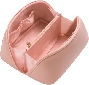 Yarnic Travel Makeup Bag Cosmetic Bag, Large Capacity Toiletry Bag for Women, Portable Pouch CuteMake Up Organizer with Divider and Handle, Neoprene