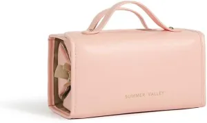 YDR Travel Makeup Bag,Capacity Cosmetic Travel Bag for Women Portable Pouch Makeup Organizer Bag with Divider and Handle Makeup Case Toiletry Bag